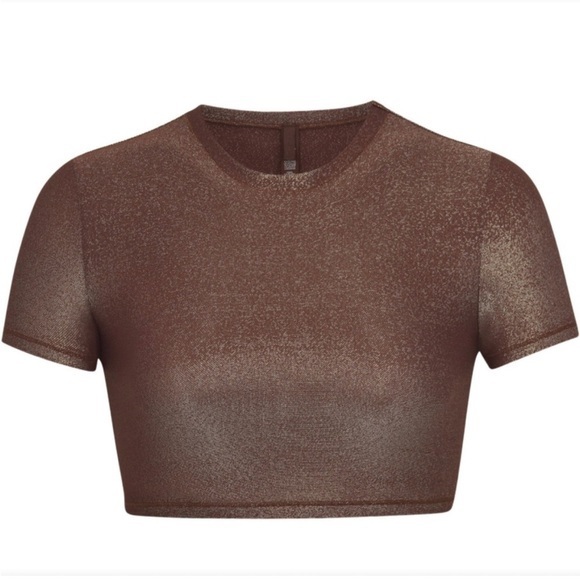 SKIMS Tops - Skims Shimmer Cropped TShirt Top